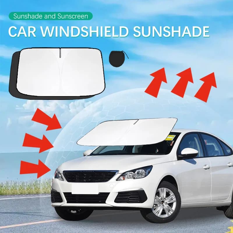 Car Sun Visor For Peugeot 308 cc 308 t9 308s mk3 Front Windshield Sunshade Heat Insulation Summer Cooling Auto Accessories