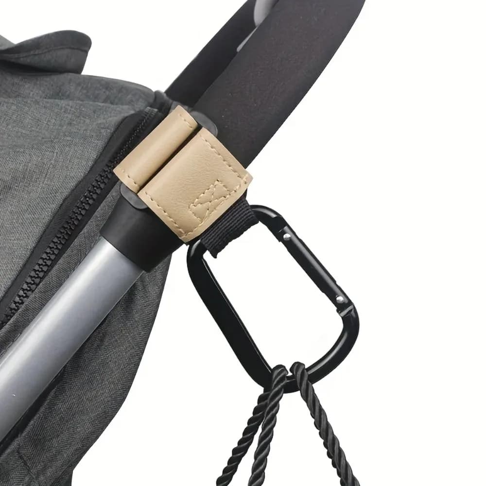Ganci Universali per Passeggino, Clip Organizzatore Resistente per Borse Fasciatoio, Carrozzine, Carrelli della Spesa, Seggiolini Auto, Marsupi - Multiuso