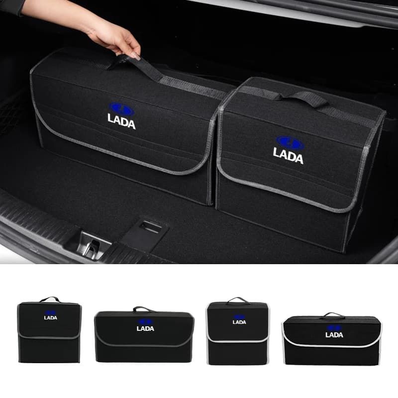 Organizer per Bagagliaio Auto, Scatola Portaoggetti per Lada Priora Sedan Sport Kalina Granta Vesta Niva Largus Samara