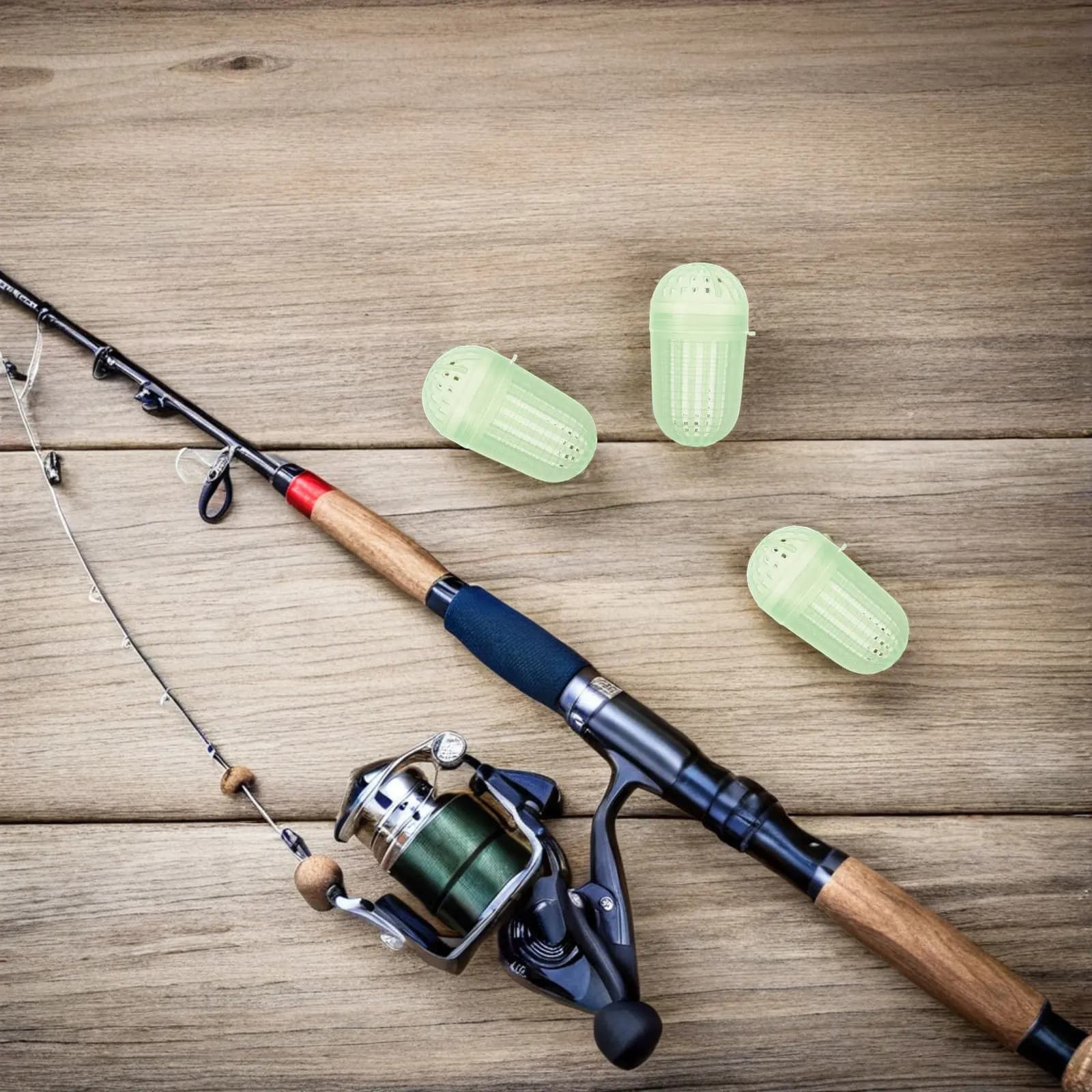 20 pz Gabbia per esche a rete per gamberetti, secchio per esche piccole rimovibile, cestello trappola da pesca efficiente per la diffusione dell'odore, attrezzatura da pesca per esterni