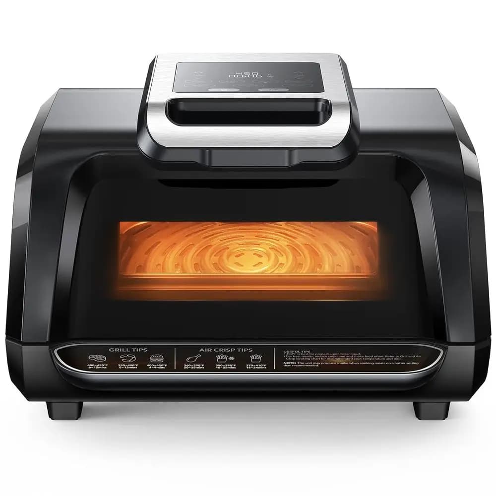 Air Grill 7-in-1 for Interior - 1750W Electric Combo with Cooking, Roasting, Grilled and Hydrating Functions - Includes Intelligent Thermometer