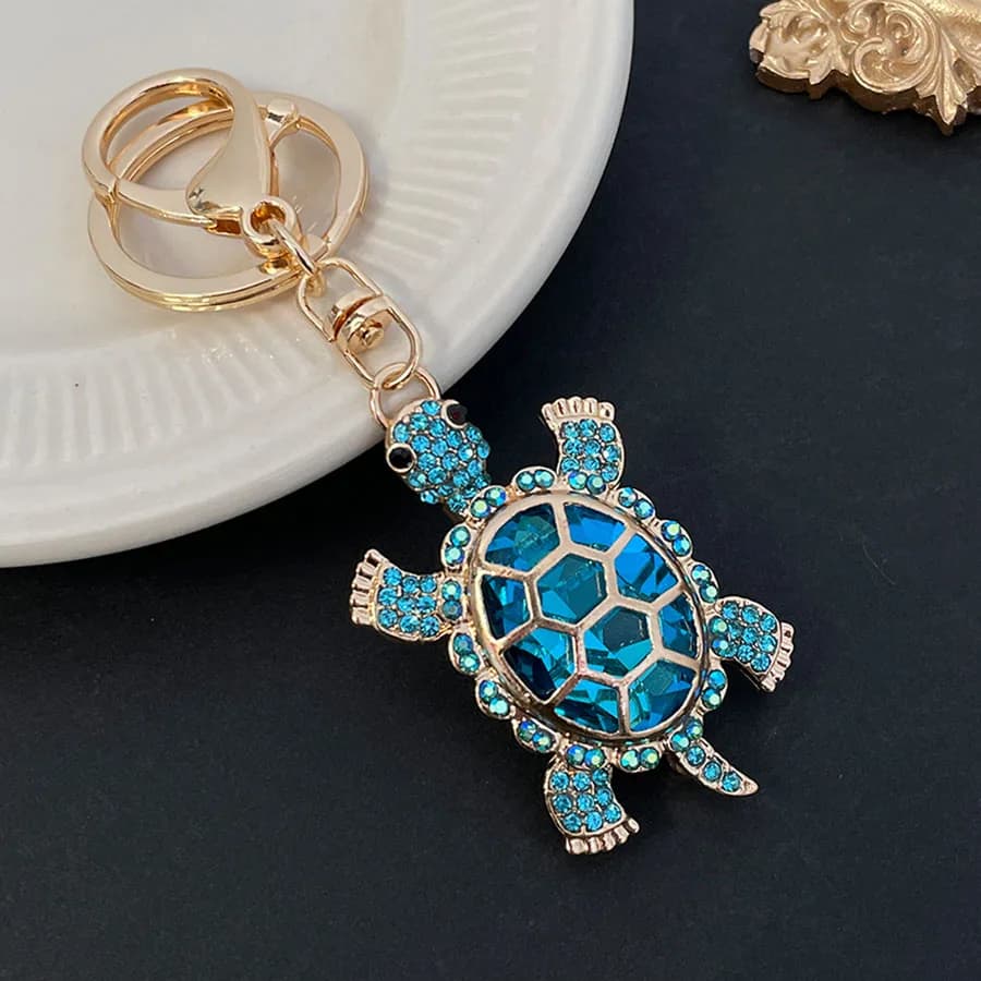 Divertente portachiavi tartaruga Portachiavi borsa di lusso da donna Regalo souvenir per la fidanzata Animali marini