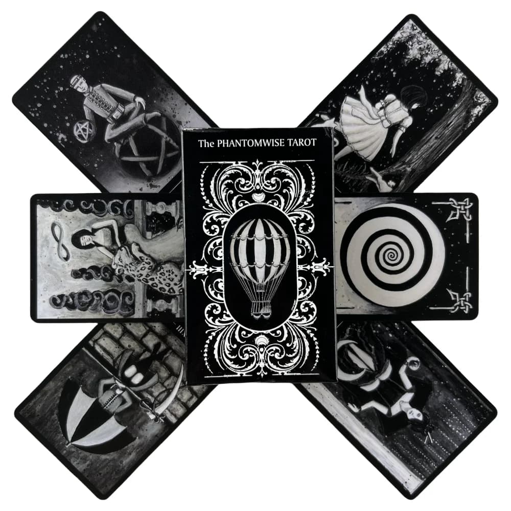 78 pezzi The Phantomwise Tarocchi Carte Tutto inglese Mazzo di tarocchi vivido portatile per principianti Mazzo di famiglia Gioco Appassionati di tarocchi