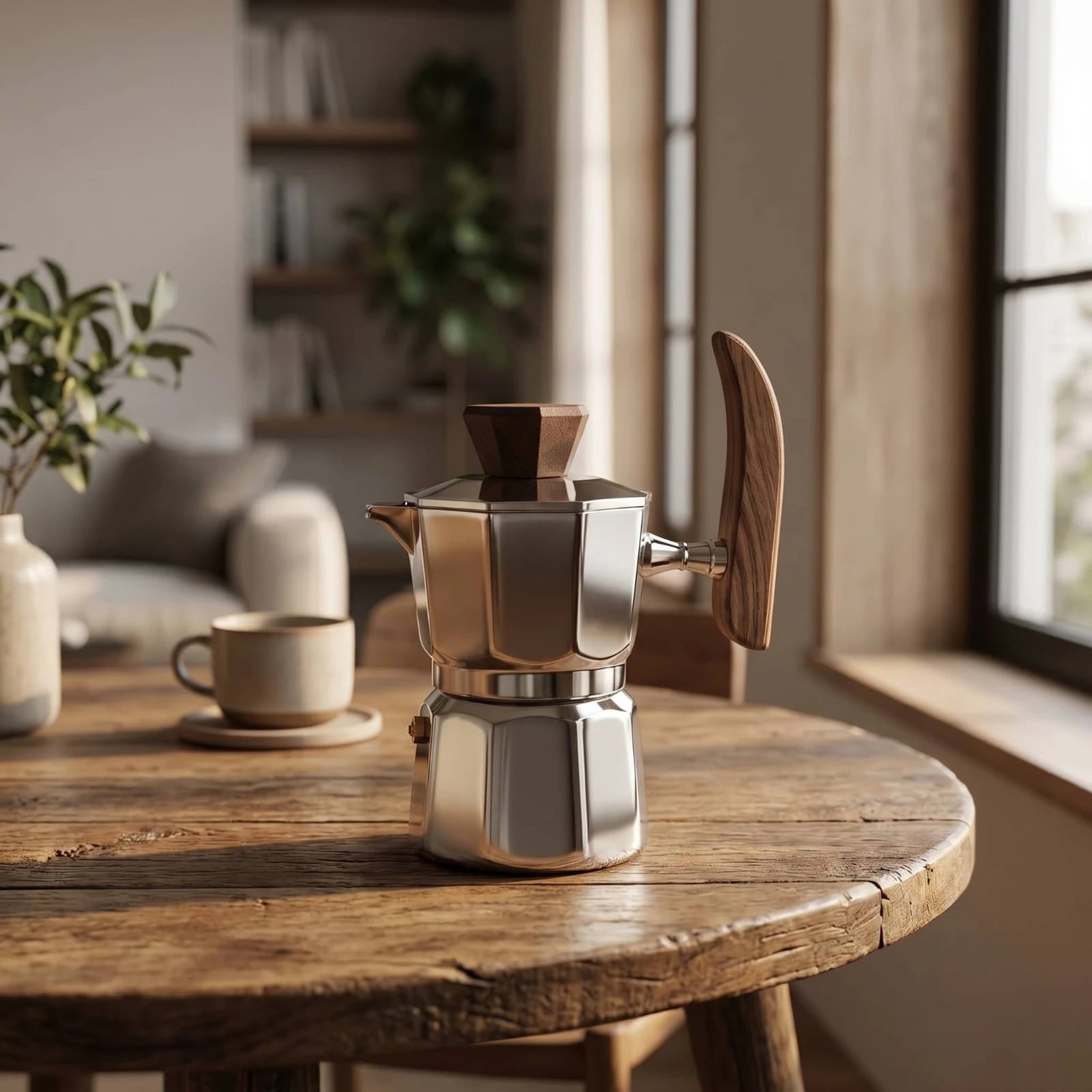 Coffee Percolator Stainless Steel Cuban Coffee Maker Food-grade Easy to Use Espresso Drinkers for Home and Travel
