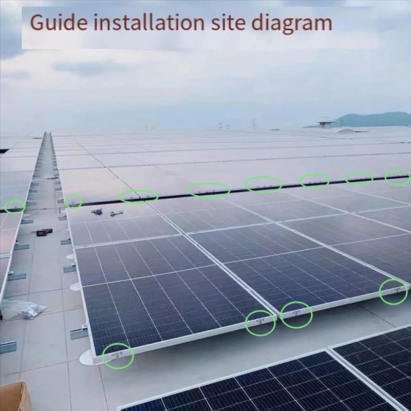 L71A20PCS Pannello fotovoltaico Drenaggio Fibbia Piastra di superficie Pannello solare Clip di scarico dell'acqua per pannello solare Drenaggio 30mm