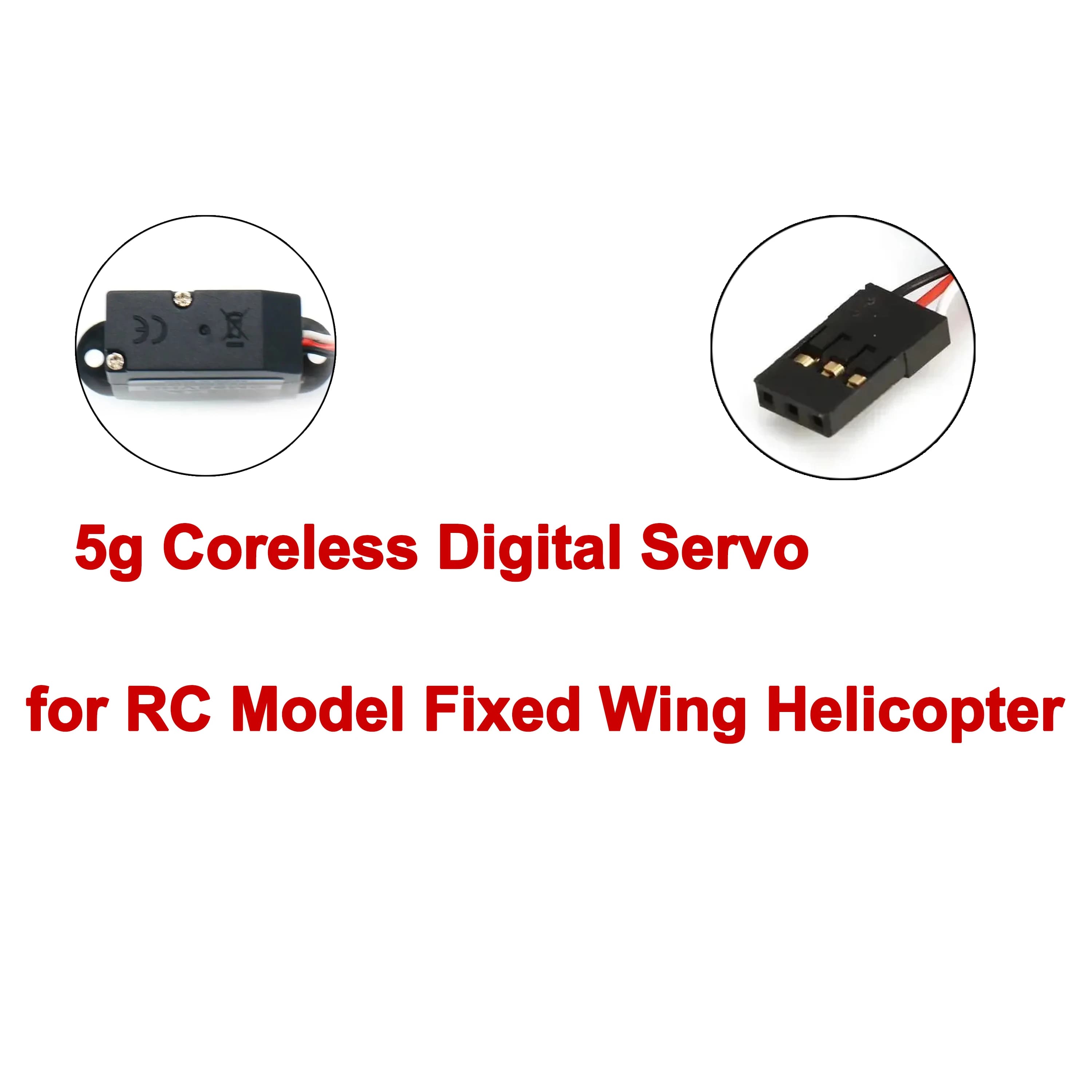 1/2/4 Pezzi JX 5g Mini Servo Digitale Senza Nucleo con Ingranaggi in Metallo PDI-DHV56MG 4.8~7.4 V per Modelli RC, Elicotteri, Droni e Aerei