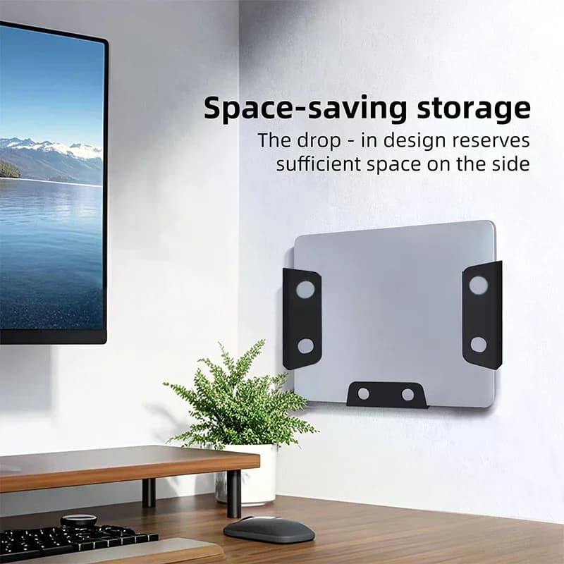 Supporto per laptop sotto il tavolo in silicone Staffa di archiviazione per notebook portatile Supporto per supporto da tavolo con cuscinetto antigraffio