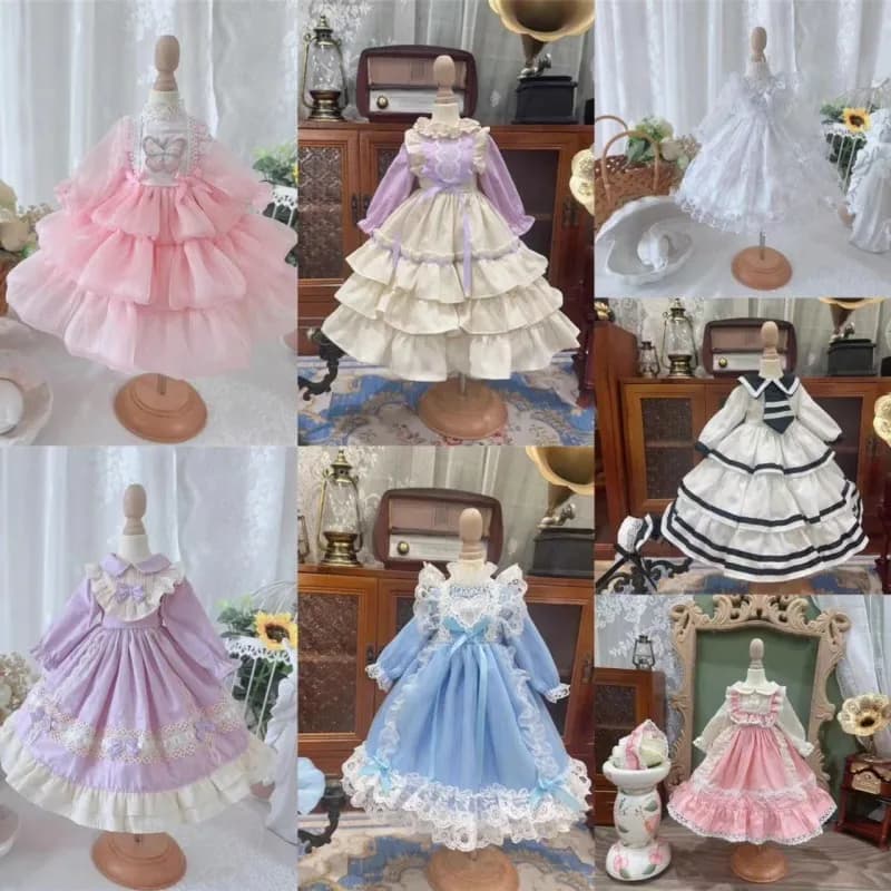 1/3 1/4 1/6 vestiti per bambole BJD per accessori per bambole Blythe gonna MDD MSD vestito Yosd copricapo bambola vestire regalo vestiti fai da te