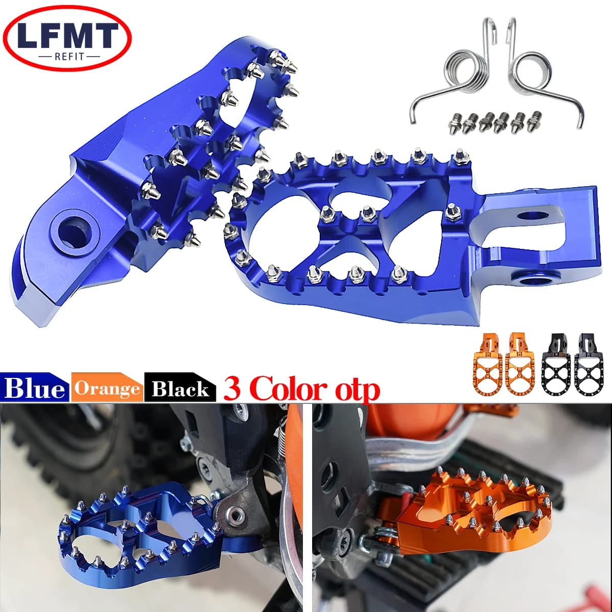 Pedane CNC Moto Nuove 2023 per KTM EXC EXCF SX SXF XC XCF 125 150 250 300 350 450 500 2017-2020 2021 2022