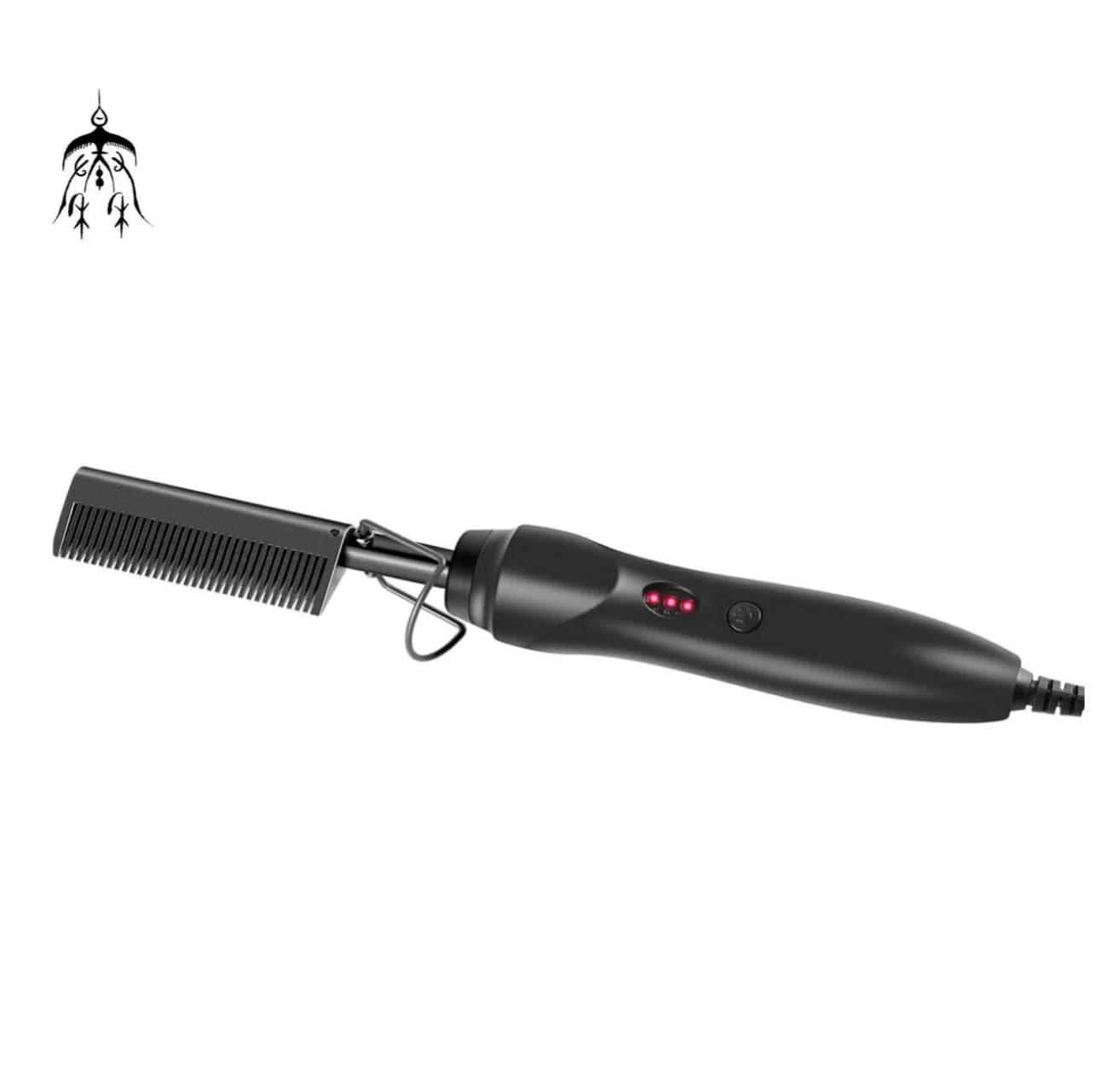 Hair Heater Brush for Hair Electric Plate Barba Copper Hot Copper Pettine