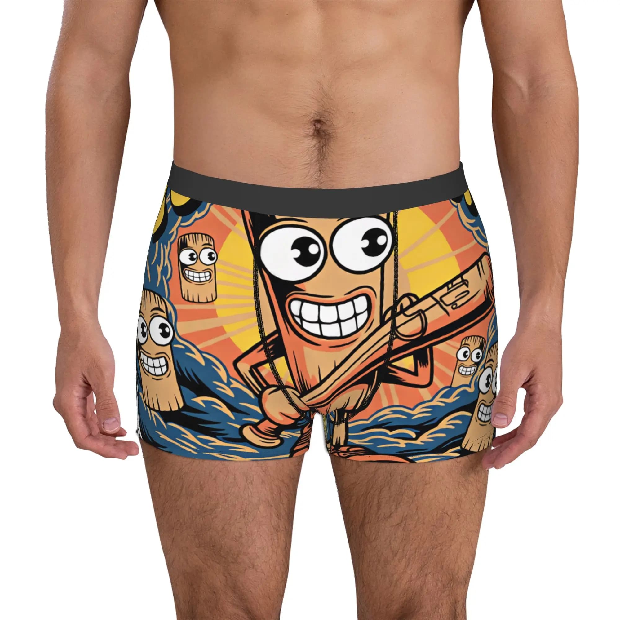 TUNG SAHUR Italian Brainrot Boxers Shorts Panties Men's Underpants Breathable Italian Internet Meme Briefs Underwear