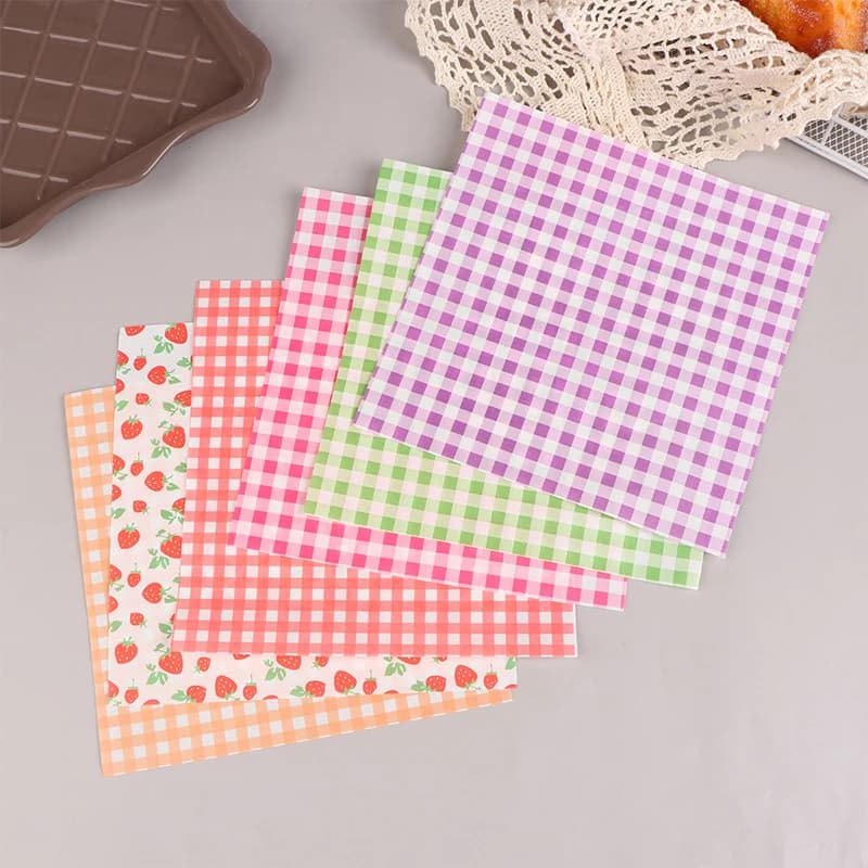 100 pz 18cm cibo carta cerata carta cerata a prova di olio pane Sandwich hamburger patatine Macarons imballaggio cucina strumento di cottura Decor Paper