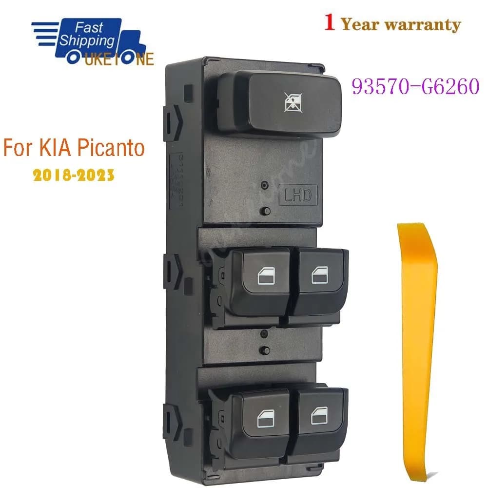 93570-G6260 Per KIA Picanto 2018 2019 2020 2021 2022 2023 Anteriore Sinistro Elettrico Sollevatore Finestra Interruttore Pulsante Accessori Auto