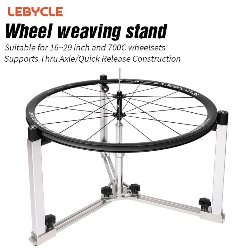 LEBYCLE Ruote per bicicletta Supporto per tessitura Strumenti di riparazione professionali Set di ruote per bici Tavolo per intrecciare Raggi per mozzo bici Tavolo per intrecciare