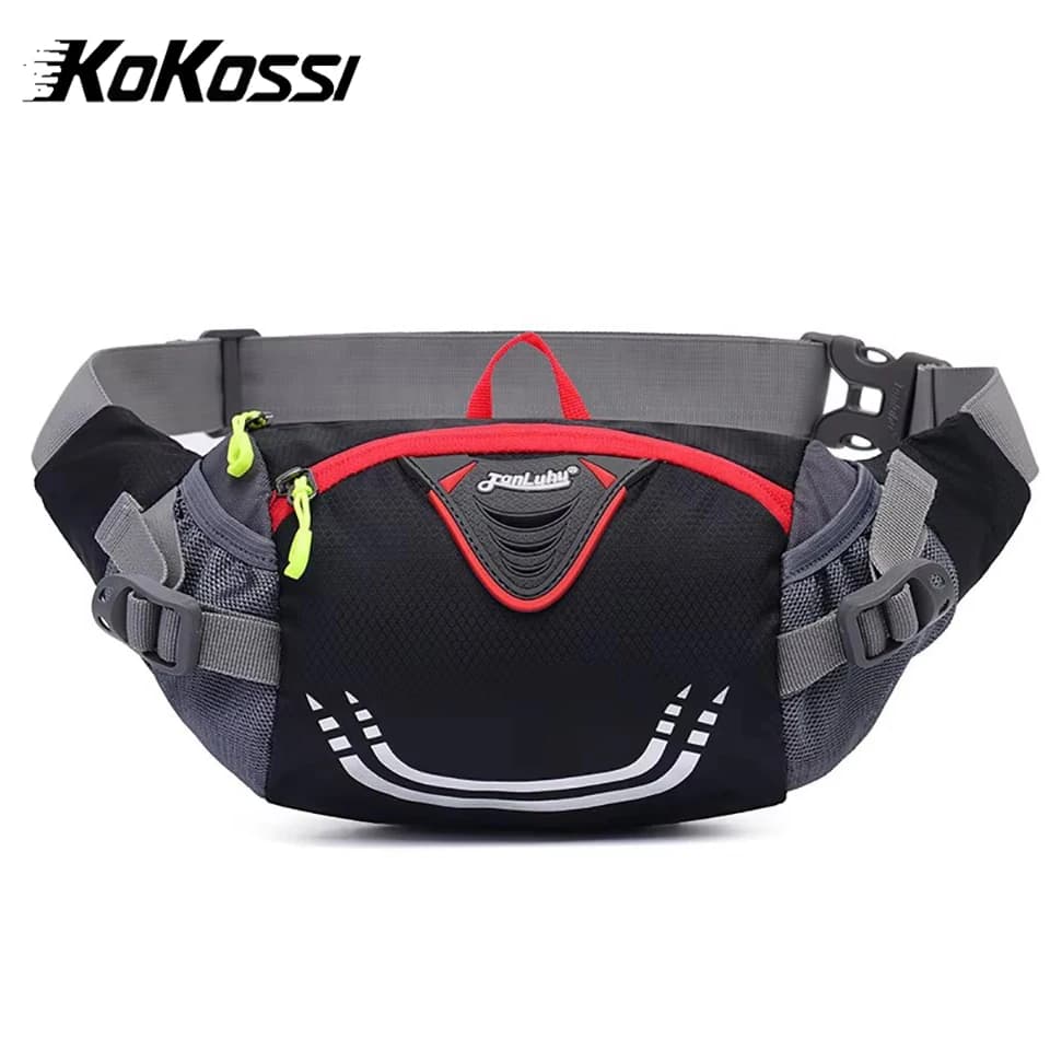 KoKossi Marsupio da ciclismo all'aperto Marsupio da corsa Pesca Escursionismo Cintura Bollitore Pouch Palestra Bici Sport Fitness Bottiglia d'acqua Pocke