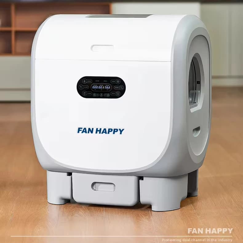 Lettiera per gatti intelligente con paletta elettrica automatica Semi-chiusa Wifi Lettiera per gatti controllata da APP Controllo degli odori Casetta per gatti