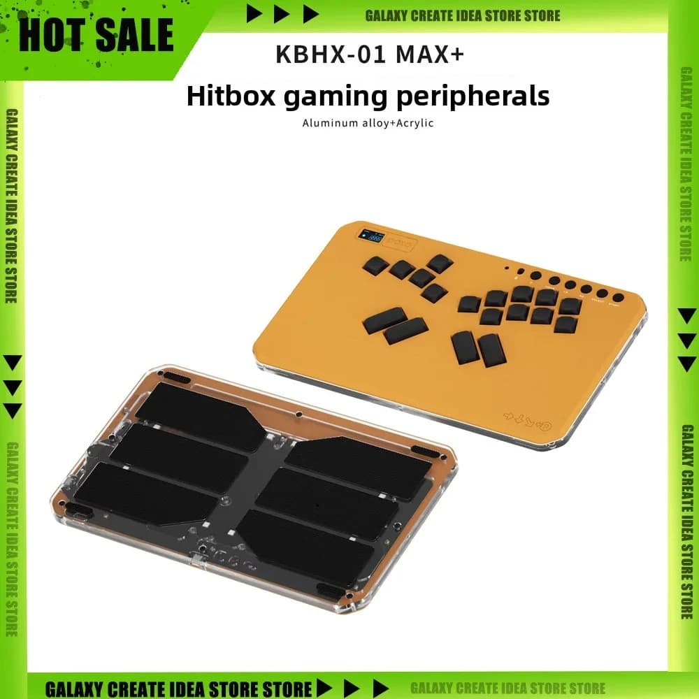 DOIO KBHX-01 MAX+ Aluminum Alloy Mechanical Keyboard CNC Shell Screen Display Low Profile Hot Swap Ergonomic Gaming Accessories