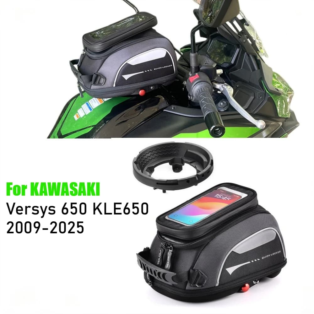 For KAWASAKI Versys650 Versys 650 KLE650 2010-2025 Motorcycle Tank Bag Travel Luggage Quick Lock Bag Navigation Racing Backpack