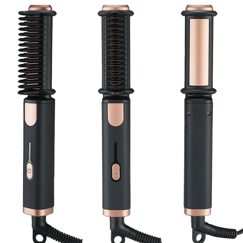 VOUN New portable brush to smooth hair, flat iron comb for home travel salon