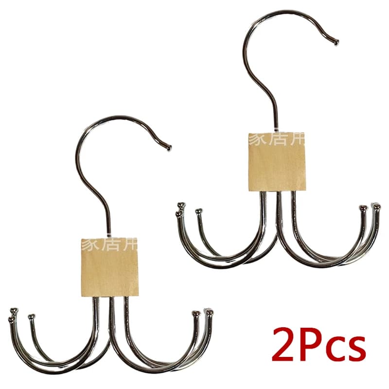 1/2Pcs Belt Hanger Space Saving Rotated Hanger Hooks Wardrobe Clothes Rack Hook Bra Organizer Scarf Hanging Rack Closet Hanger