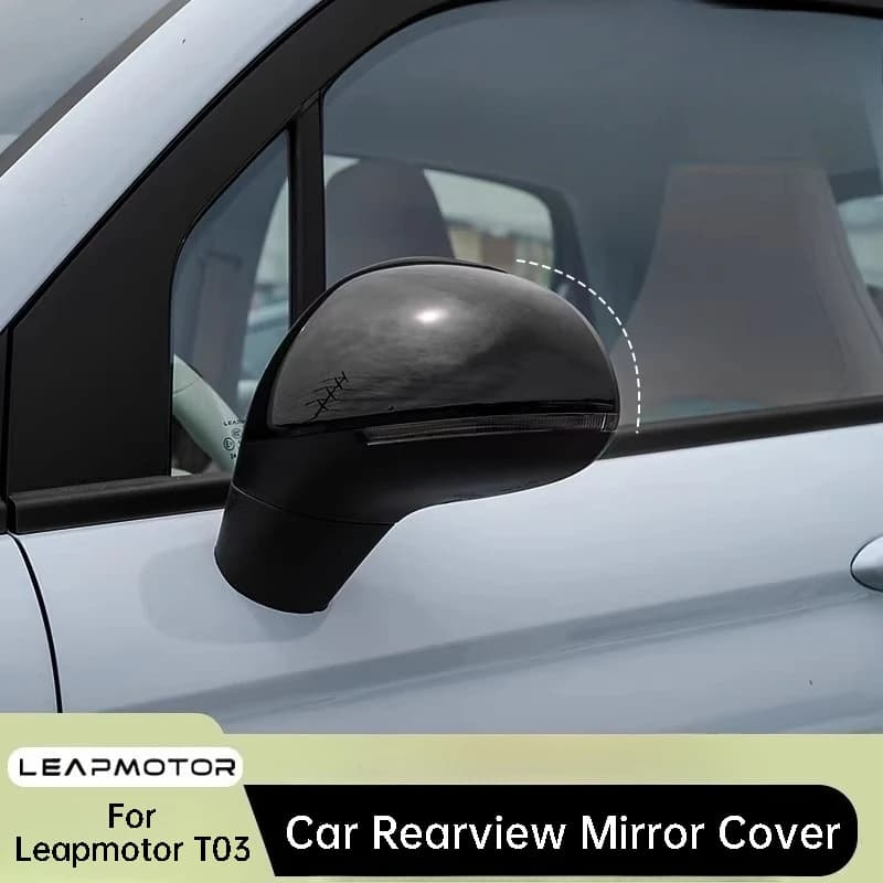 Copri Specchietto Retrovisore per Auto Leapmotor T03, Protezione Antigraffio e Antiusura, Decalcomania Esterna, Accessori Decorativi per Auto