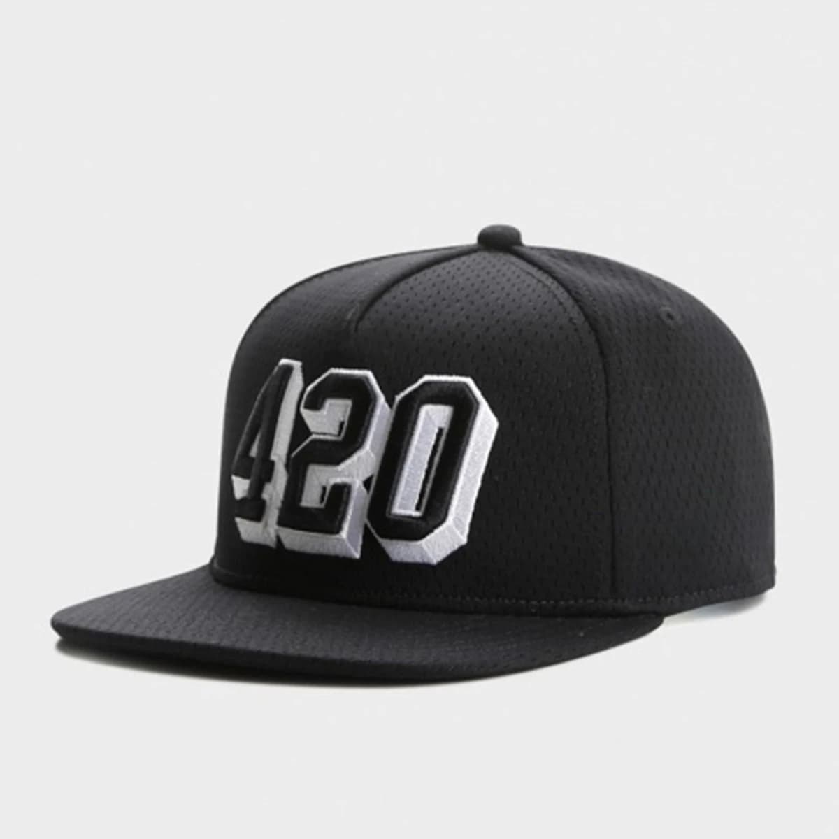 Fashion Black 420 FO TWENNY Cap Adjustable Snapback Hat Men Women Adult Hip Hop Headwear Outdoor Casual Sun Baseball Cap Bone