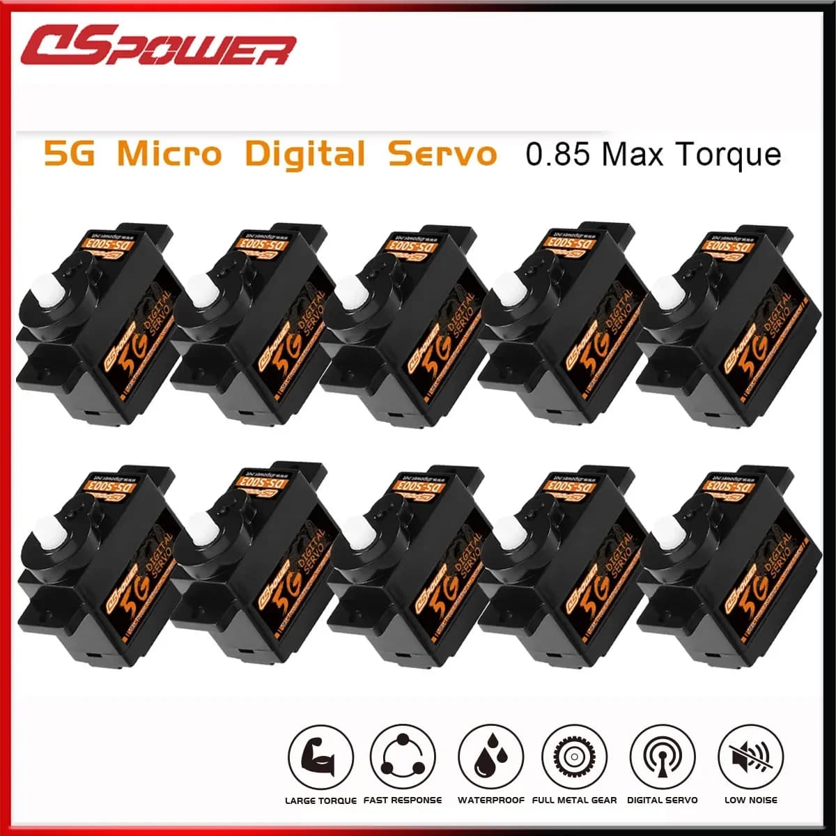 DSpower 1/5/10/20 Pz 5g Mini Digital servomotor Digital servomotors for F949S K110S Internal Flight Air Helicopter Boat Auto Robot