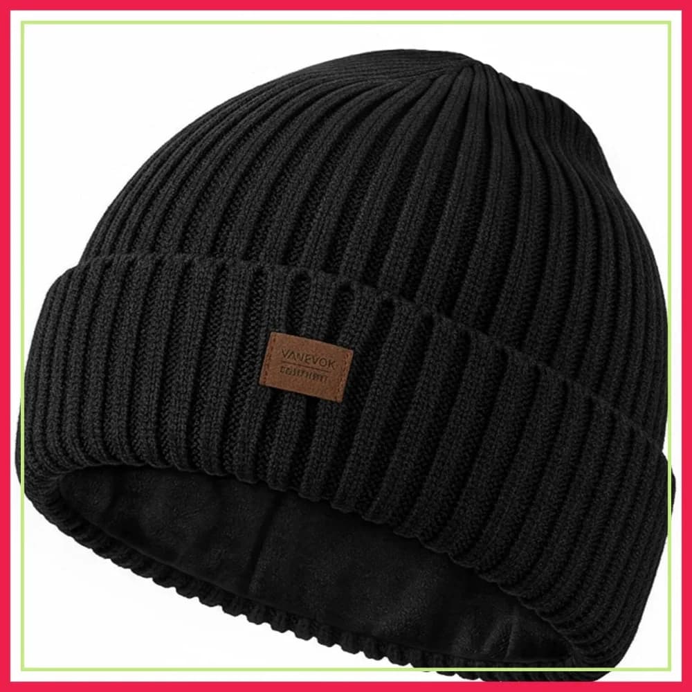 Berretto Termico in Lana Merino per Uomo e Donna - Cappello Invernale Lavorato a Maglia per Teste Grandi, Escursionismo, Corsa, Clima Freddo