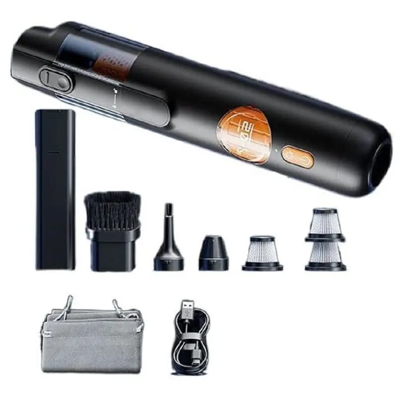 ABUS - Aspirapolvere Portatile Senza Fili per Auto e Casa, Mini, con Grande Potenza di Aspirazione e Funzione Soffiante Integrata, per Animali Domestici e Ambienti Domestici A