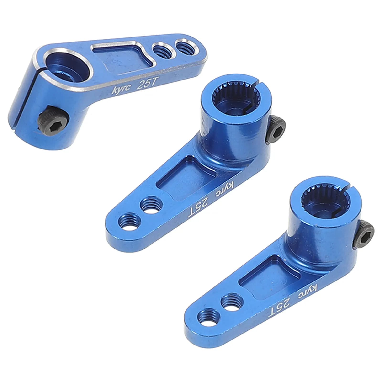 3Pcs Rc Car Servo Arm Replacement Heavy-Duty Aluminum Alloy Steering Rod for Rc Airplane Helicopter Easy Installation