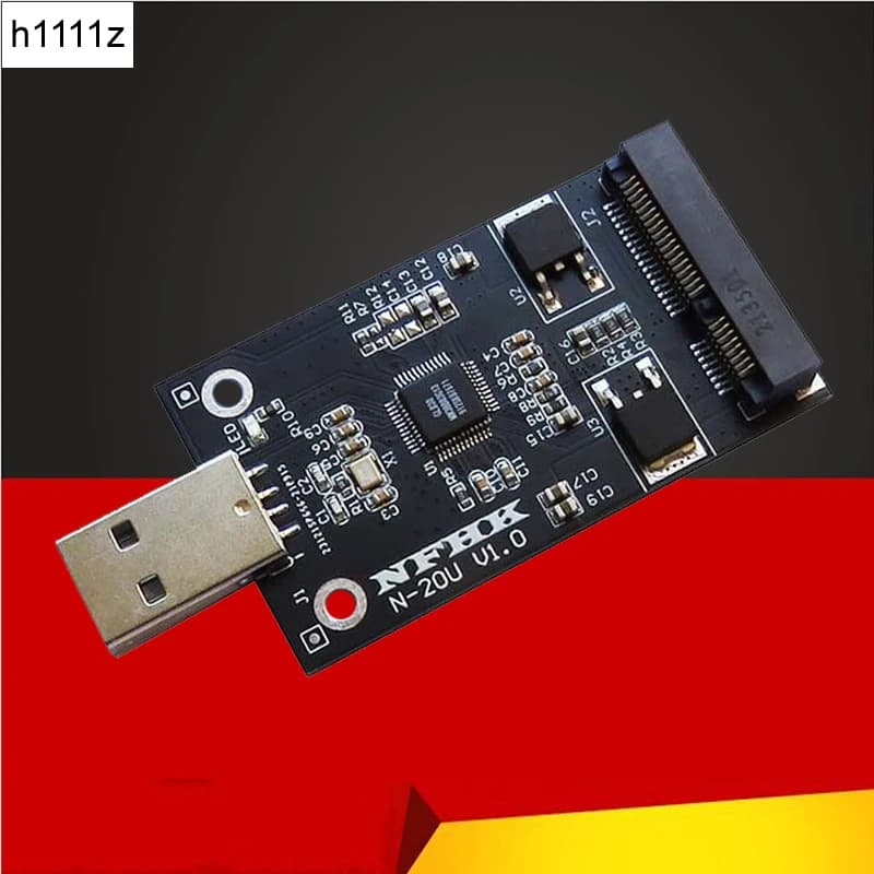 MSATA a USB Adapter mSATA custodia esterna mSATA SSD a USB2.0 Riser Card Converter Board Suppor 30*50 m-SATA SSD Hard Disk per PC