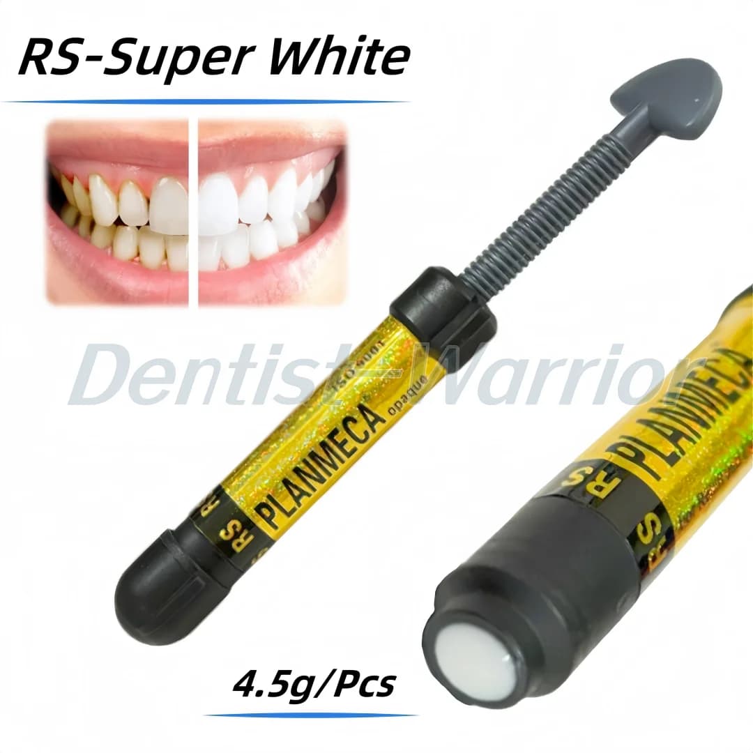 RS Dental Super White Hybrid: Aesthetic Composite Resin for Whitening Dentali teeth and restorations, 4.5g