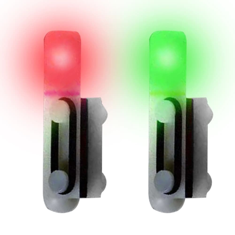 Luce elettronica per canna da pesca, allarmi rimovibili per morso di pesce, indicatore luminoso di avviso per canna da pesca, per acqua dolce, acqua di mare