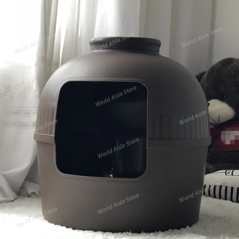 Plastic Pet Bed for Cats & Small Dogs, Litter Box and Villa House Environmentally friendly PP resin material, sturdy and durable
