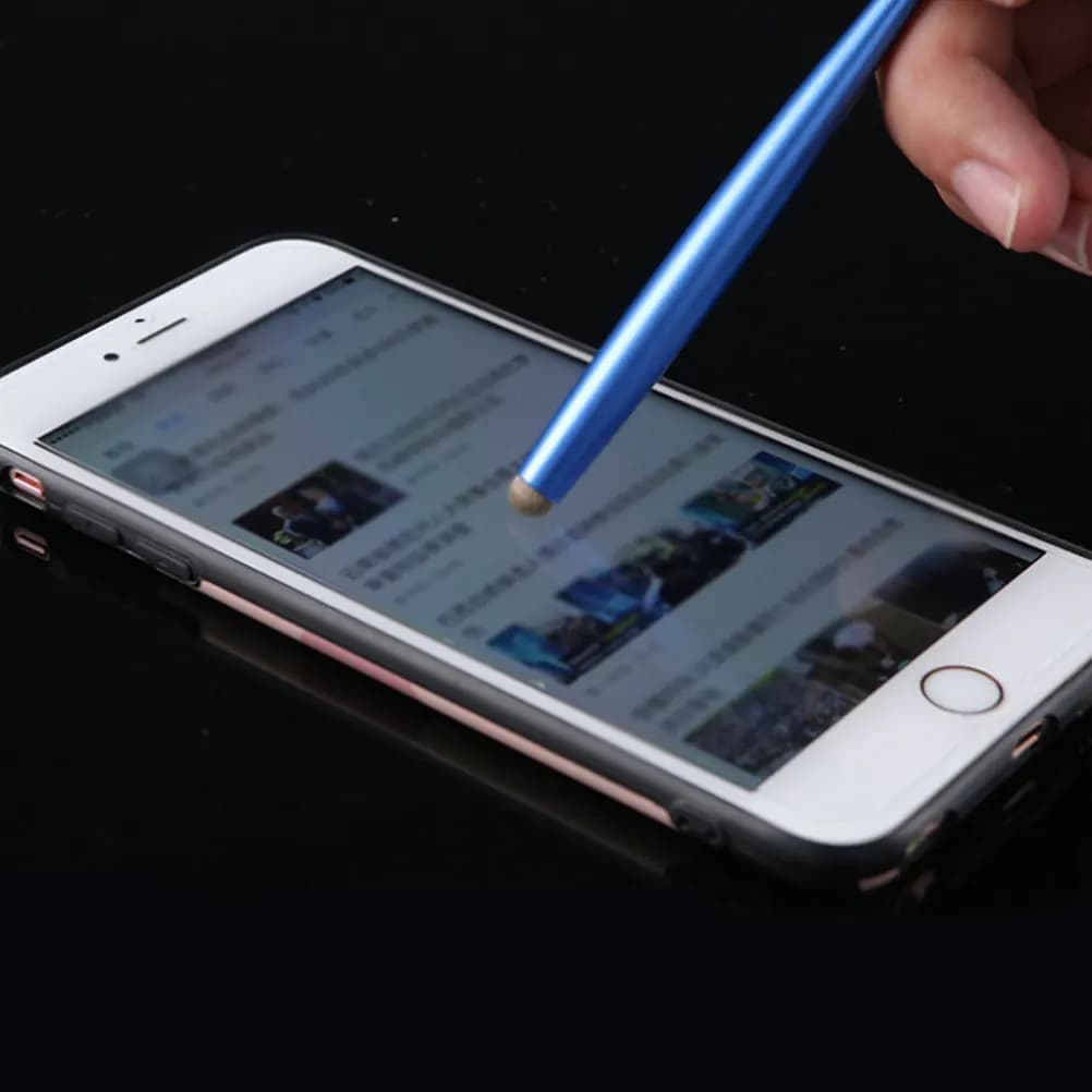 4 Pezzi Penna Capacitiva in Metallo con Sensazione Tattile per Schermi Touch di Telefoni e Tablet, Strumento per Scrittura e Disegno
