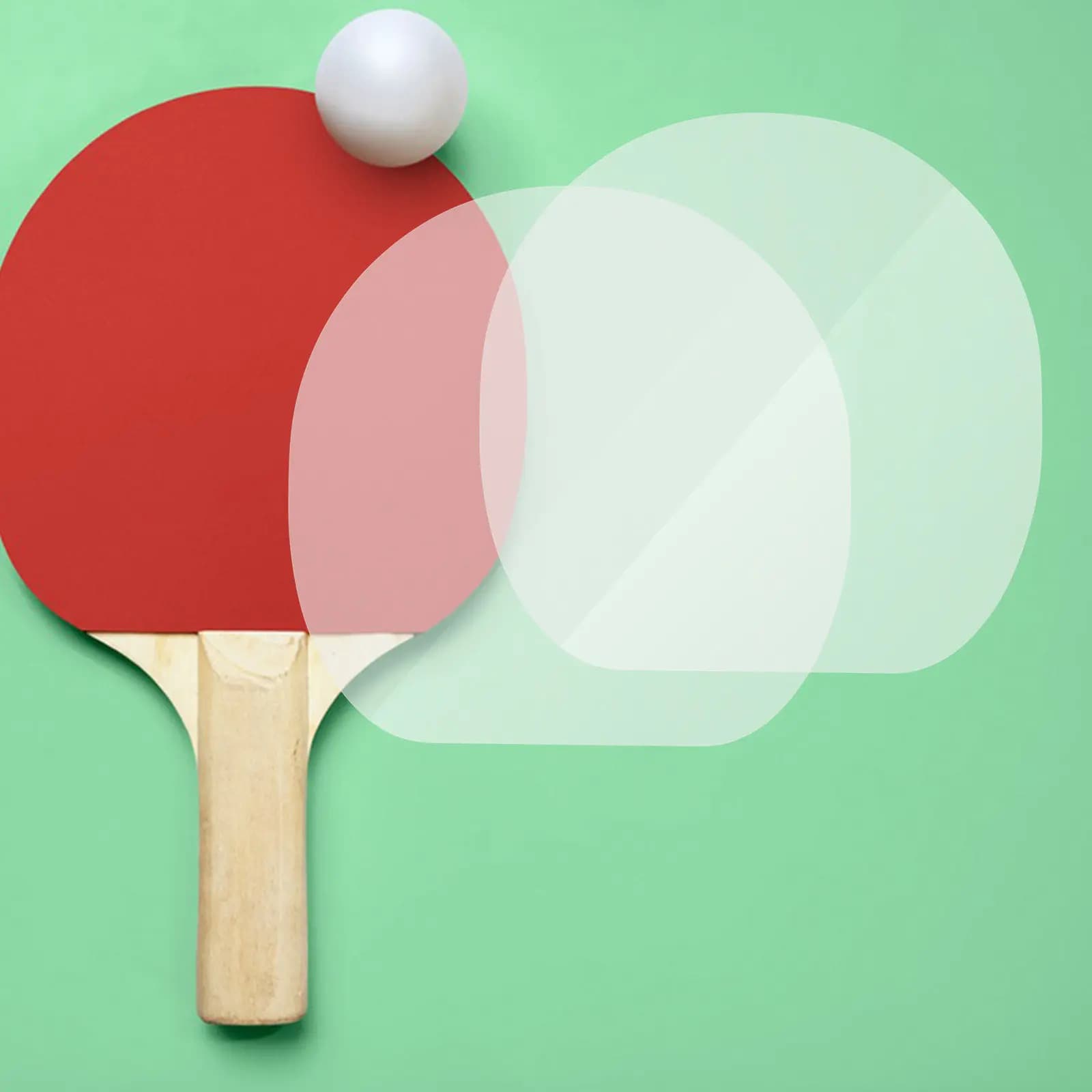 Pellicola protettiva per racchetta da ping pong, 5 pezzi, foglio adesivo trasparente, copertura protettiva per racchetta, resistente all'usura per il gioco
