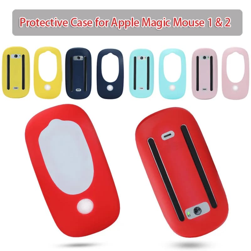 Custodia protettiva per Apple Magic Mouse 1 e 2 Custodia protettiva in silicone Pellicola protettiva Copertura per mouse impermeabile e antipolvere Guscio per mouse