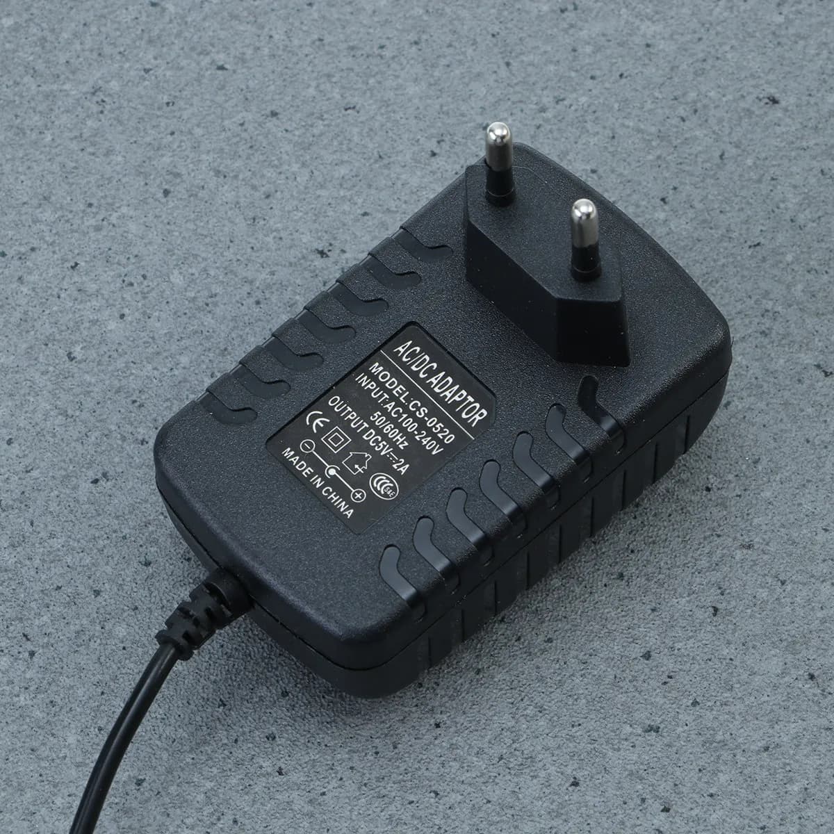 Ac 100-240V 5V 2A .5mm Power Adapter Charger Eu Plug Portable Home Travel Use 3.5mm 5V 2A Power Adapter
