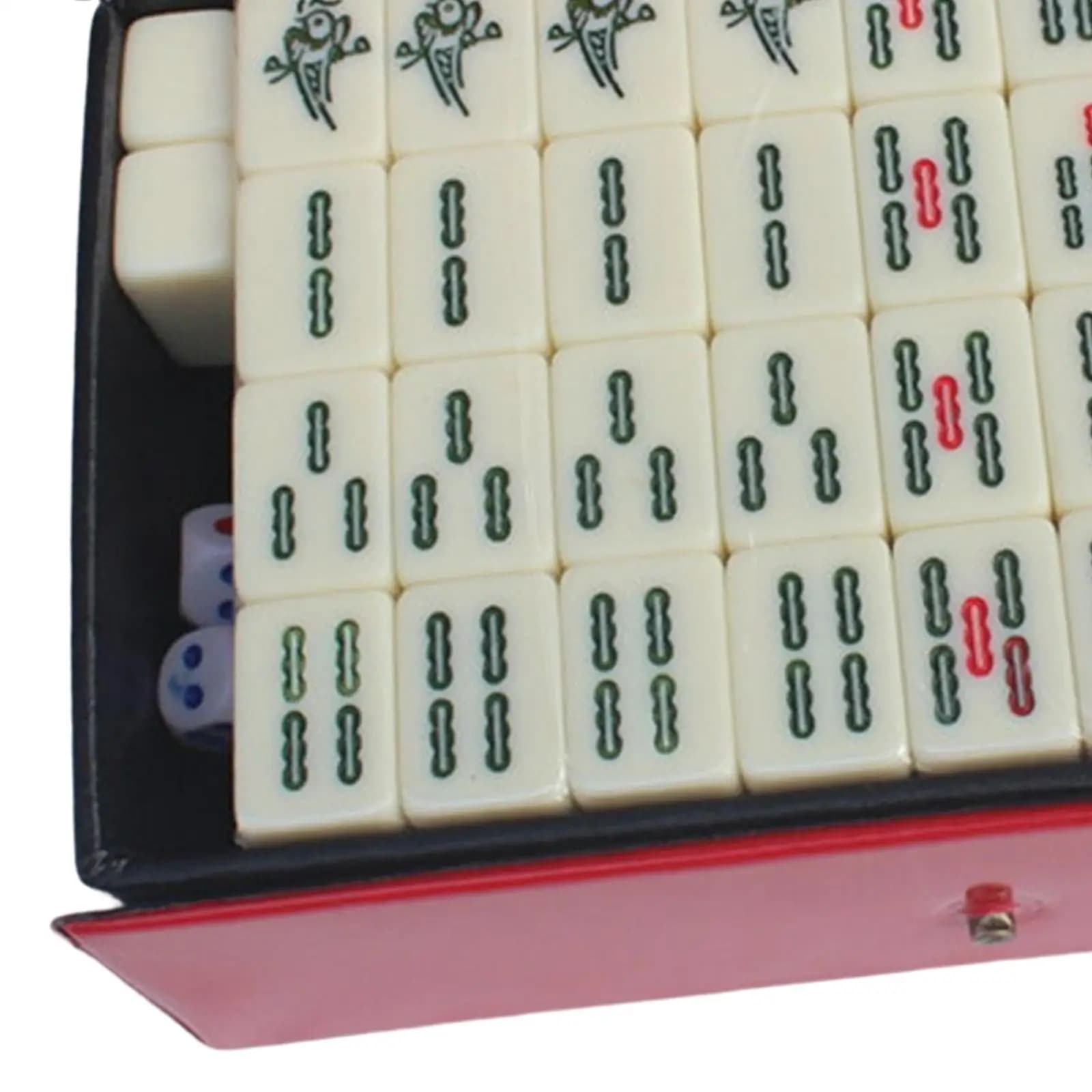 Set di Mahjong Cinese Multicolore in Melamina, Gioco da Tavolo Professionale per Adulti