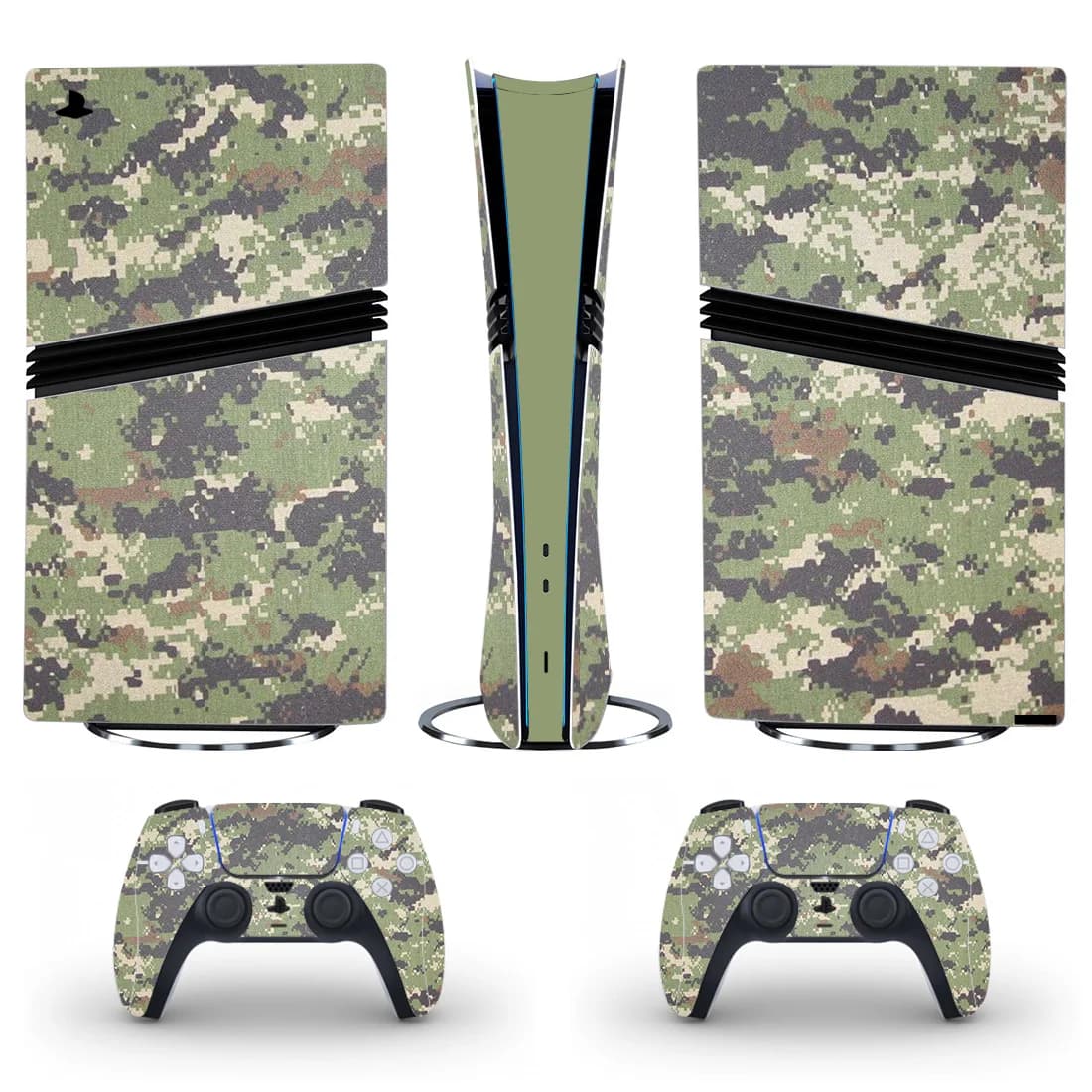 Per console PS5 Pro Edizione digitale adesivo per copertura della pelle mimetica Decalcomanie per centro host Accessori per console di gioco