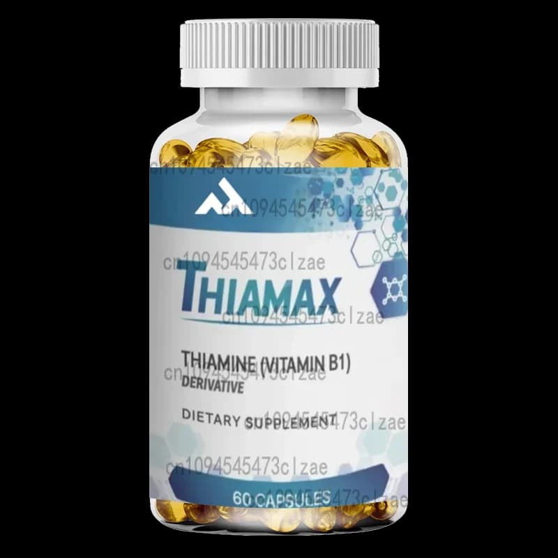 Vitamin B1 capsules (Thiamine TTFD), without fillers or flow agents, 60 pills