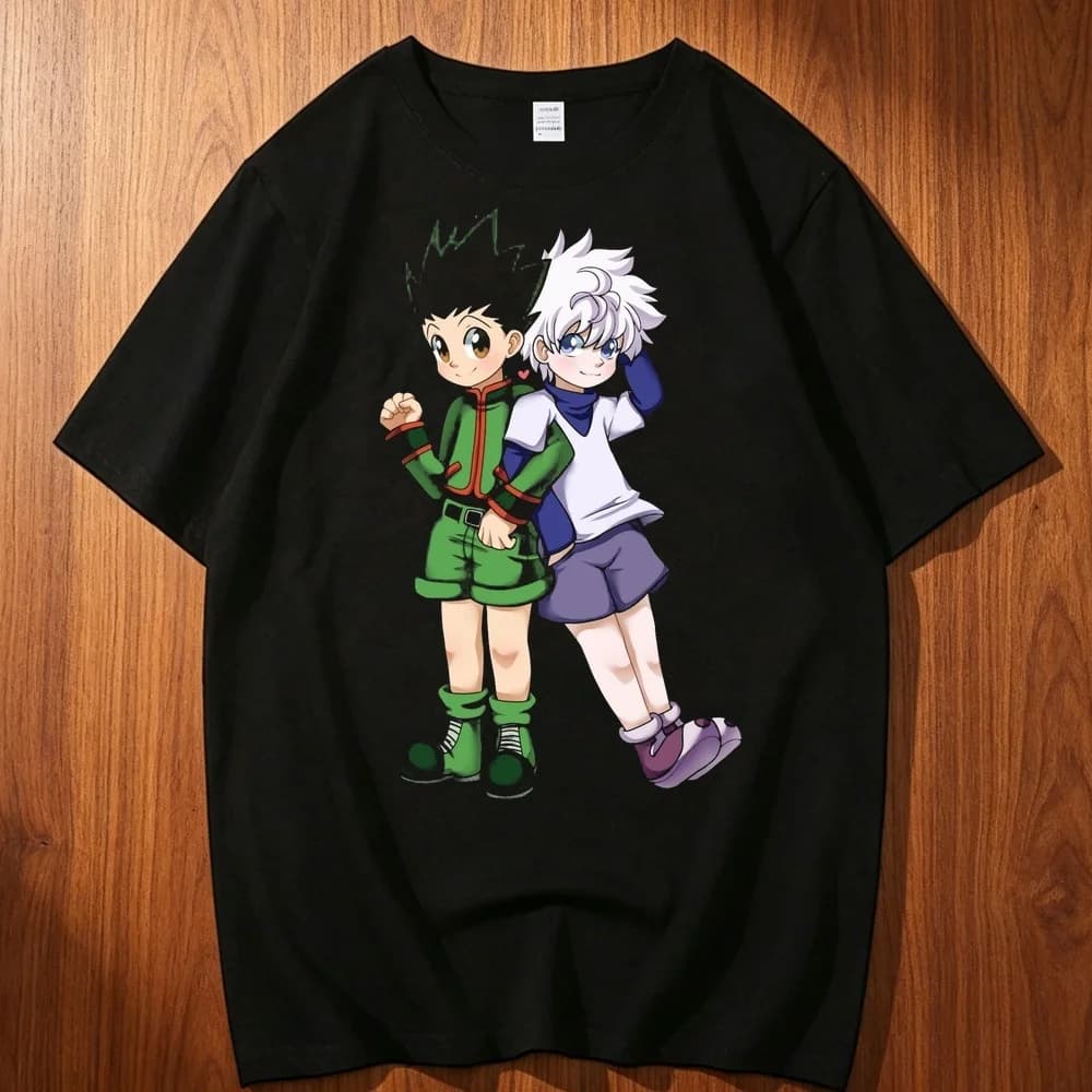 Hunter × Hunter cotton shirt teen Pop Culture Pastel Grunge Gothic 2000s hip hop t shirt Comfortable Retro Colorful Pop Culture