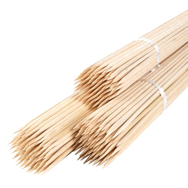 50cm x 6mm BBQ Bamboo Skewers Super Long Tornado Potato Wood Skewer Wooden Spiral BBQ Needle Bar Restaurant Supply 50-100pcs