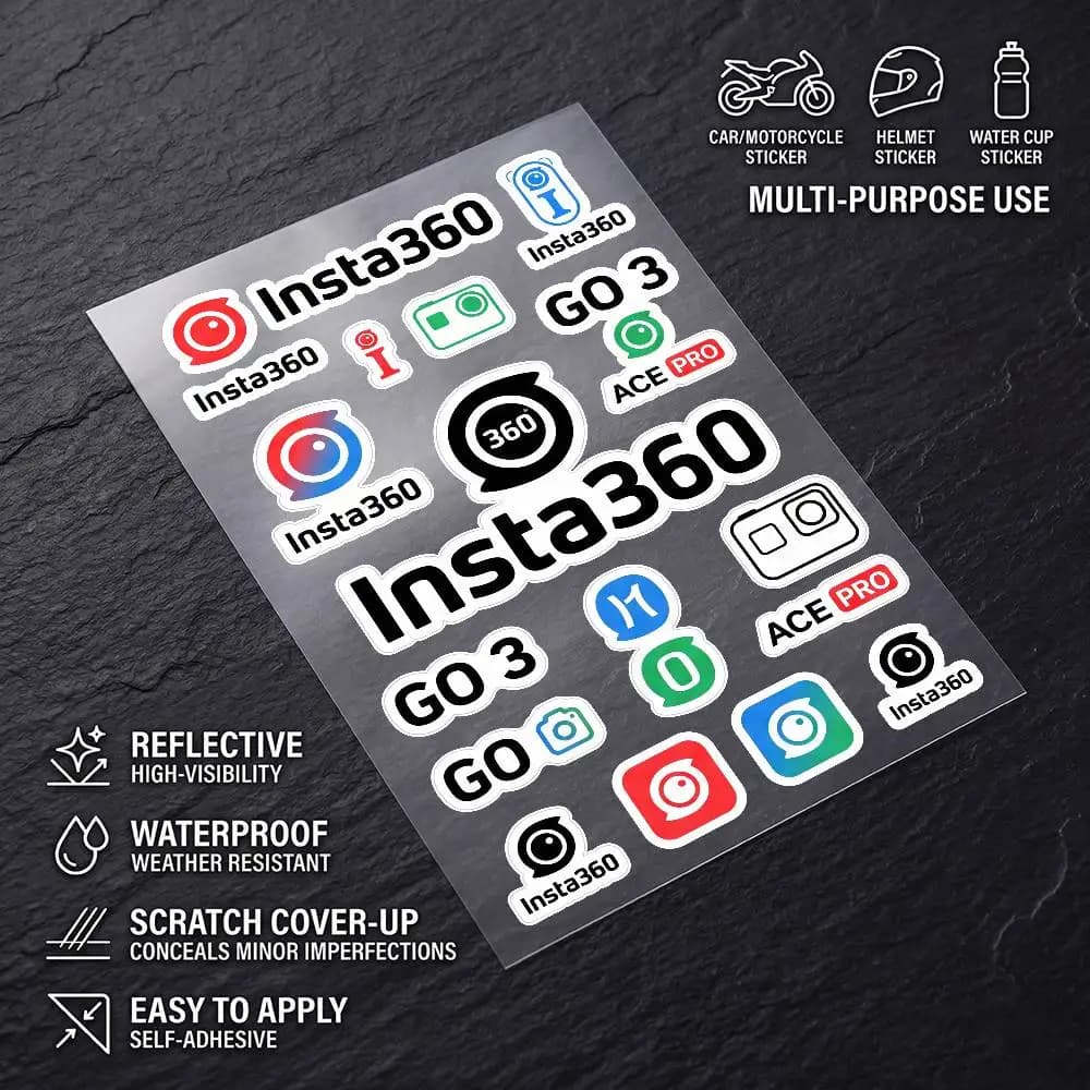 I-n-s-ta 36-0 All Purpose Reflective Waterproof Scratch Blocker Decal Car Bike Helmet Cup Refrigerator Decorative Stickers
