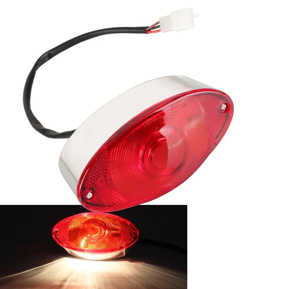 12V Motorcycle Quad ATV Running Brake License Plate Tail Light For Universal Dirt Pit Bike ATV UTV Buggy Monkey Scooter Parts