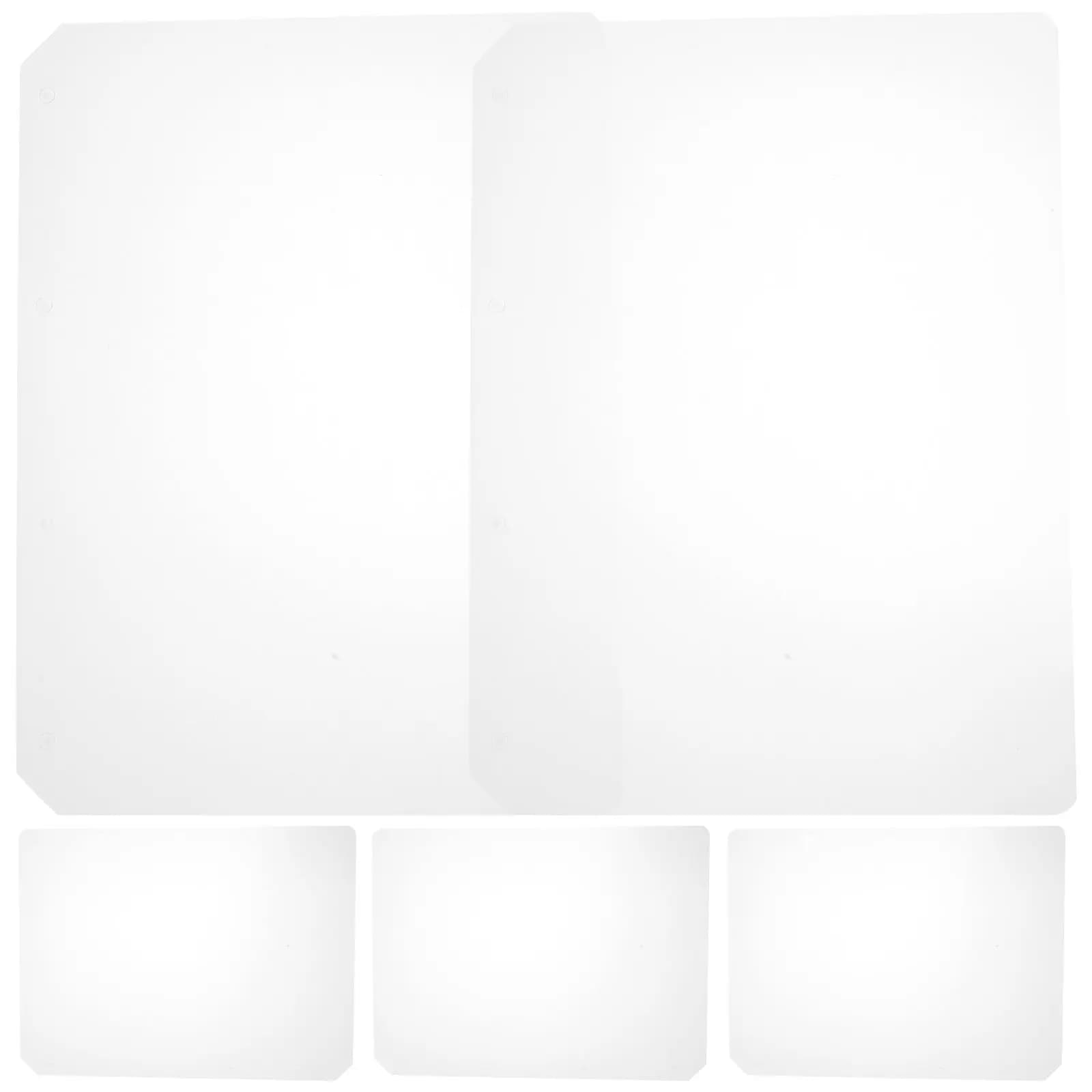 5 divisori per raccoglitori A4 in PP con linguette scrivibili per quaderni, diari, agende, report, organizzazione e classificazione