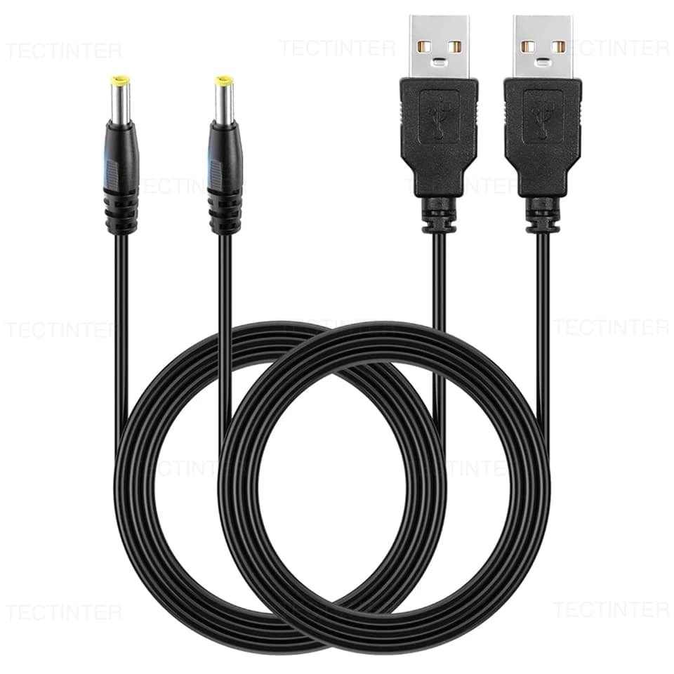 For PSP 1000/2000/3000 5V USB To DC Power Charging Cable Charge Cord 4.0x1.7mm Plug 5V 1A Power Charging Cable Game Accessories