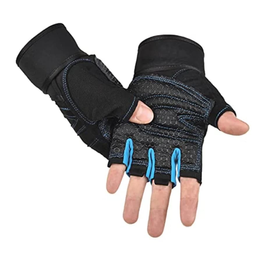 Workout Gloves, Gym Gloves for Men, Wrist Wraps Lifting Wrist Wraps Gloves for Working Out, Hand Out Gloves Fitness Gloves Full