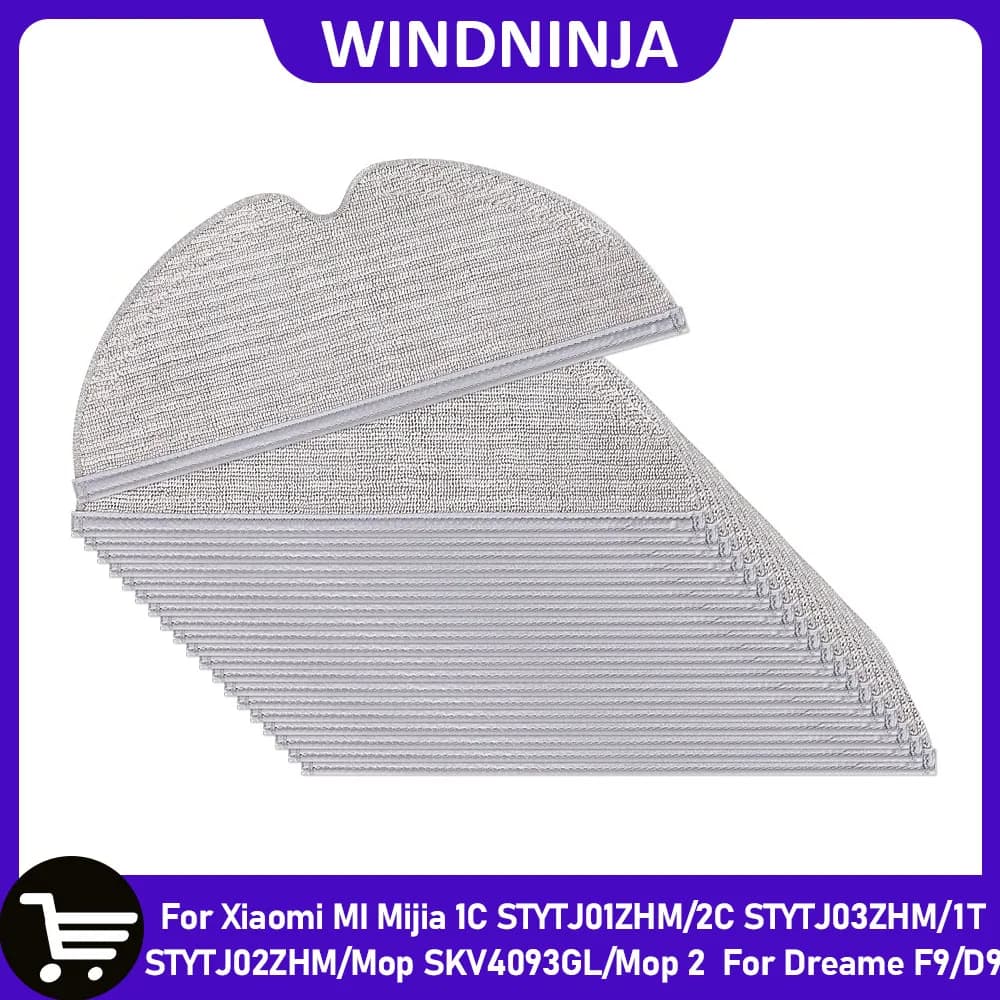 Mop Cloths For Xiaomi MI Robot Vacuum Mop1C 2C 1T STYTJ01ZHM STYTJ03ZHM For Dreame F9 D9 Vacuum Dry Wet Full Cover Mop Pads Part