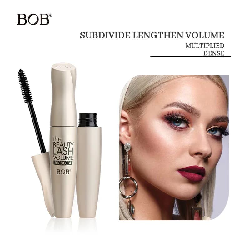 BOB Waterproof Sweatproof Smudge-proof Mascara Lengthening Volumizing Curling Long Lasting Styling Eye Makeup Cosmetics